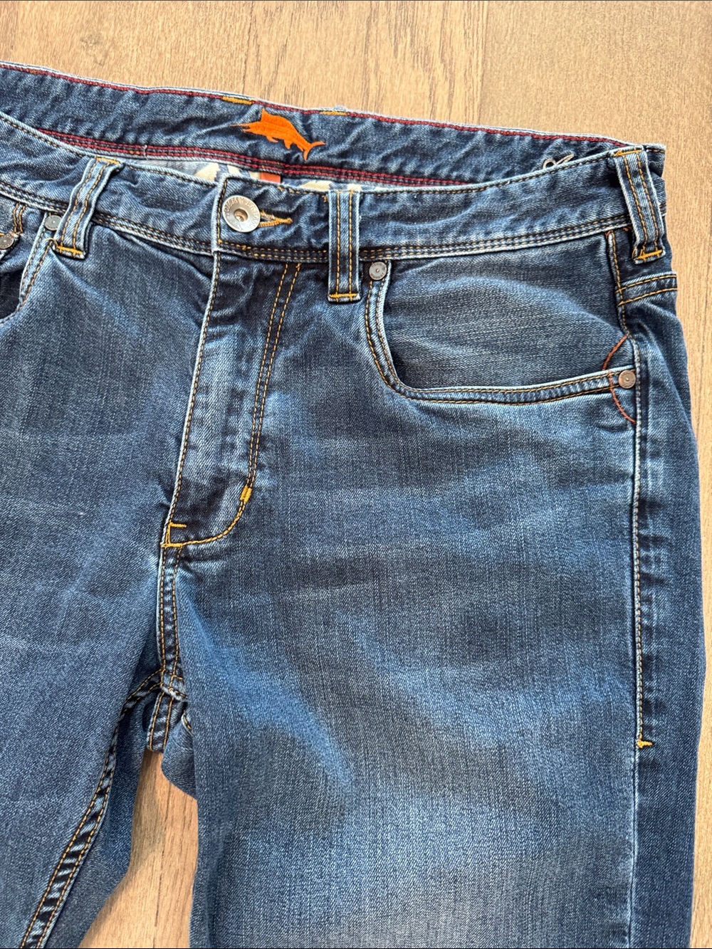 Tommy Bahama Sand Drifter Authentic Blue Denim Jeans Mens 32/32 Straight Leg - Picture 8 of 16